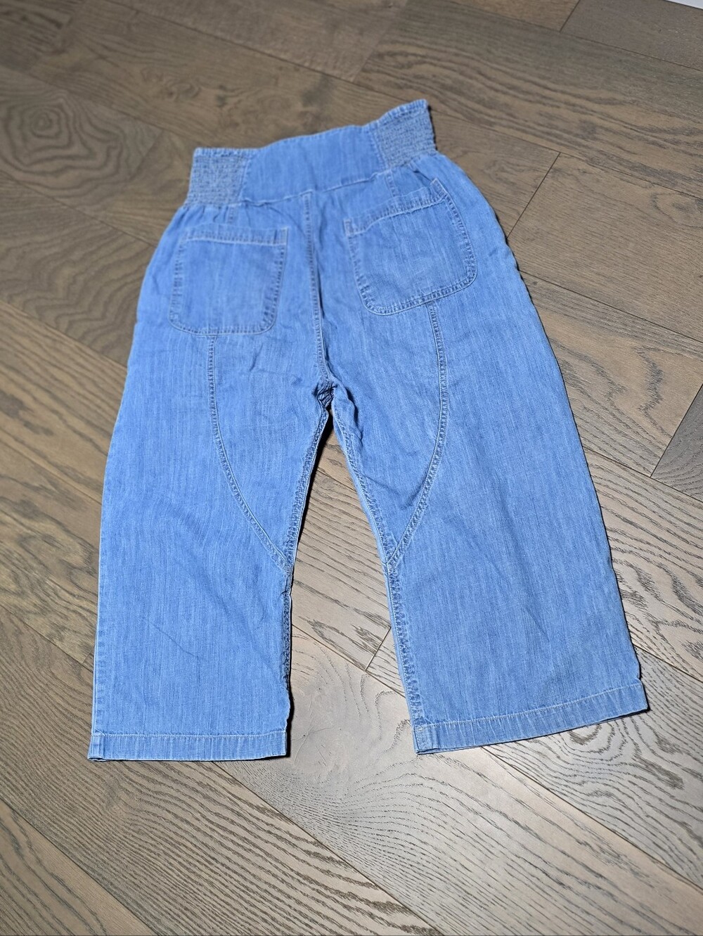 We The Free Lunan Crop Harem Jeans in Dragonfly Medium Wash - Picture 7 of 11